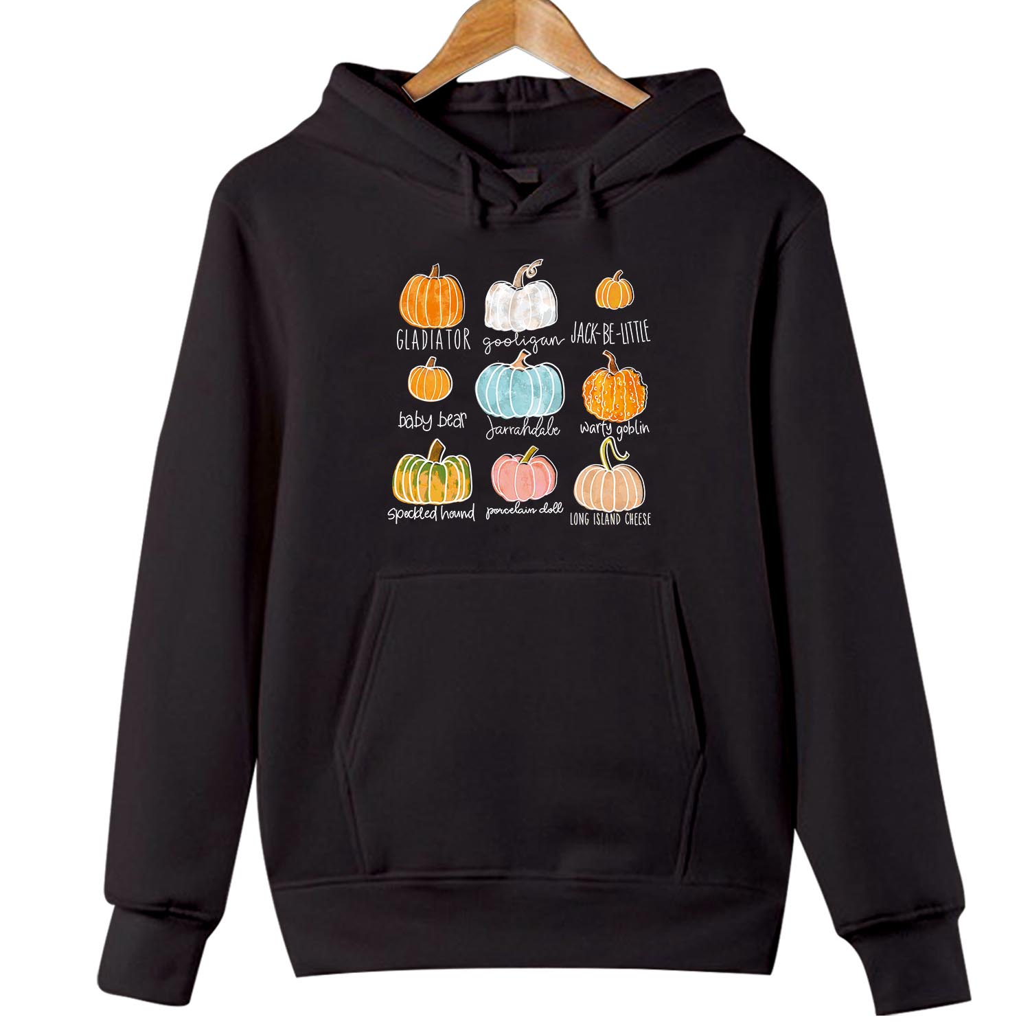 HOODIES (1720) Pumpkin Varieties Fall Pumpkin