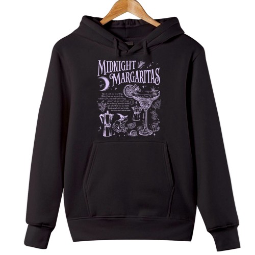 Midnight Margaritas Hoodie, Witchy Cocktail Glass Jumper, Botanical Alchemy Frog Sweater, Celestial Autumn Halloween Hooded Top, Spooky Gift