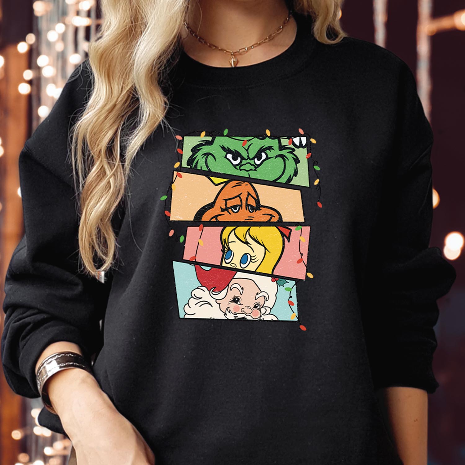 Merry Grinchmas Retro Santa Christmas Sweatshirt