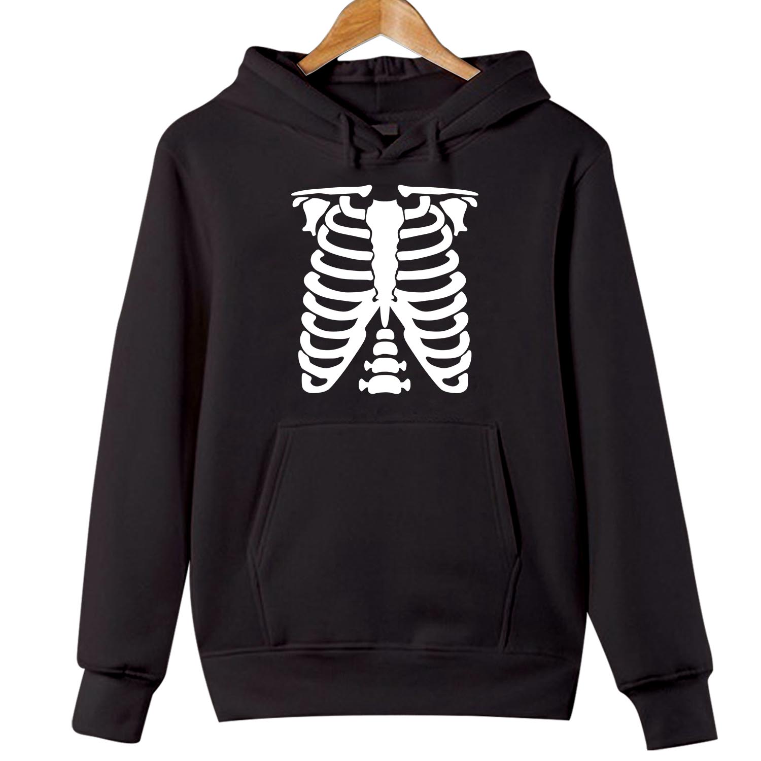 HOODIES (1741) Skeleton Rib Cage X-Ray