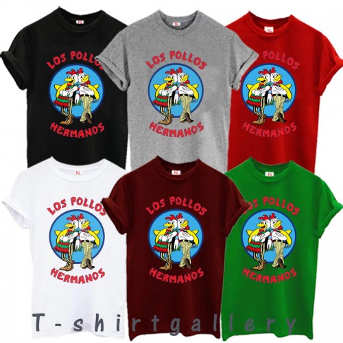 Los Pollos Hermanos T-Shirt, Breaking Bad Better Call Saul Fan Tee, Gus Fring Chicken Graphic Top, Men Women Kids High Quality Gift T Shirt