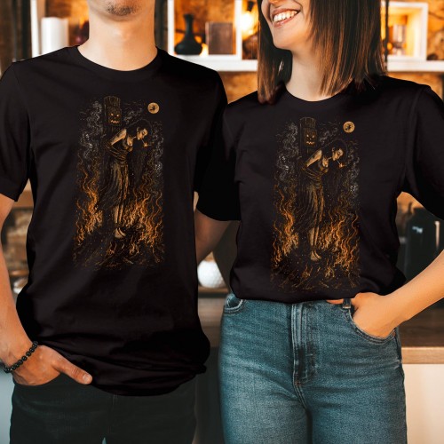 Witch Burning Stake Halloween Shirt Vintage Dark Occult Salem Spooky Gifts