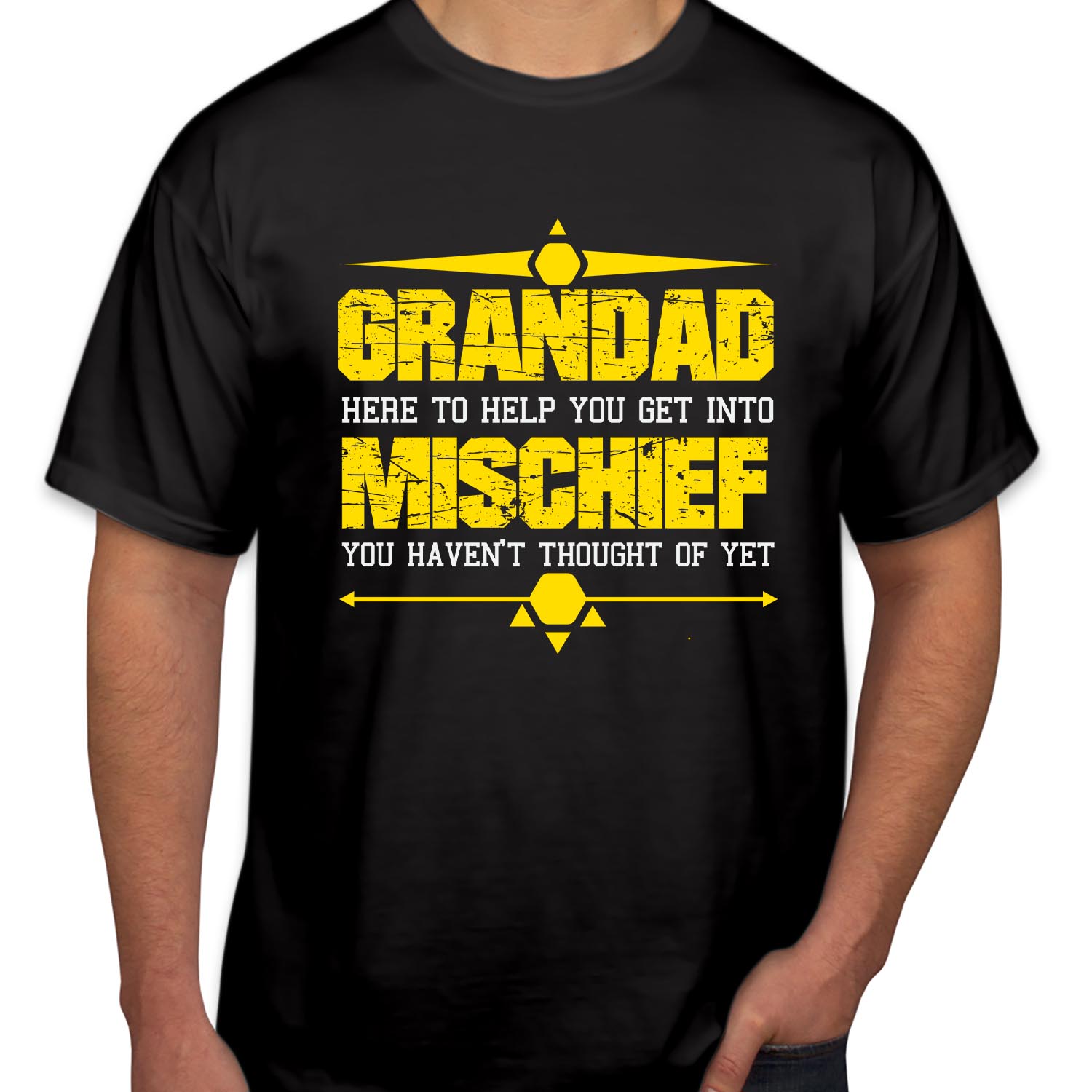 Grandad Here to Help You Get Into Mischief Father's Day T-Shirt Funny Shirt for Granddad from Grandkids Unique Present for Grandfather T Shirt