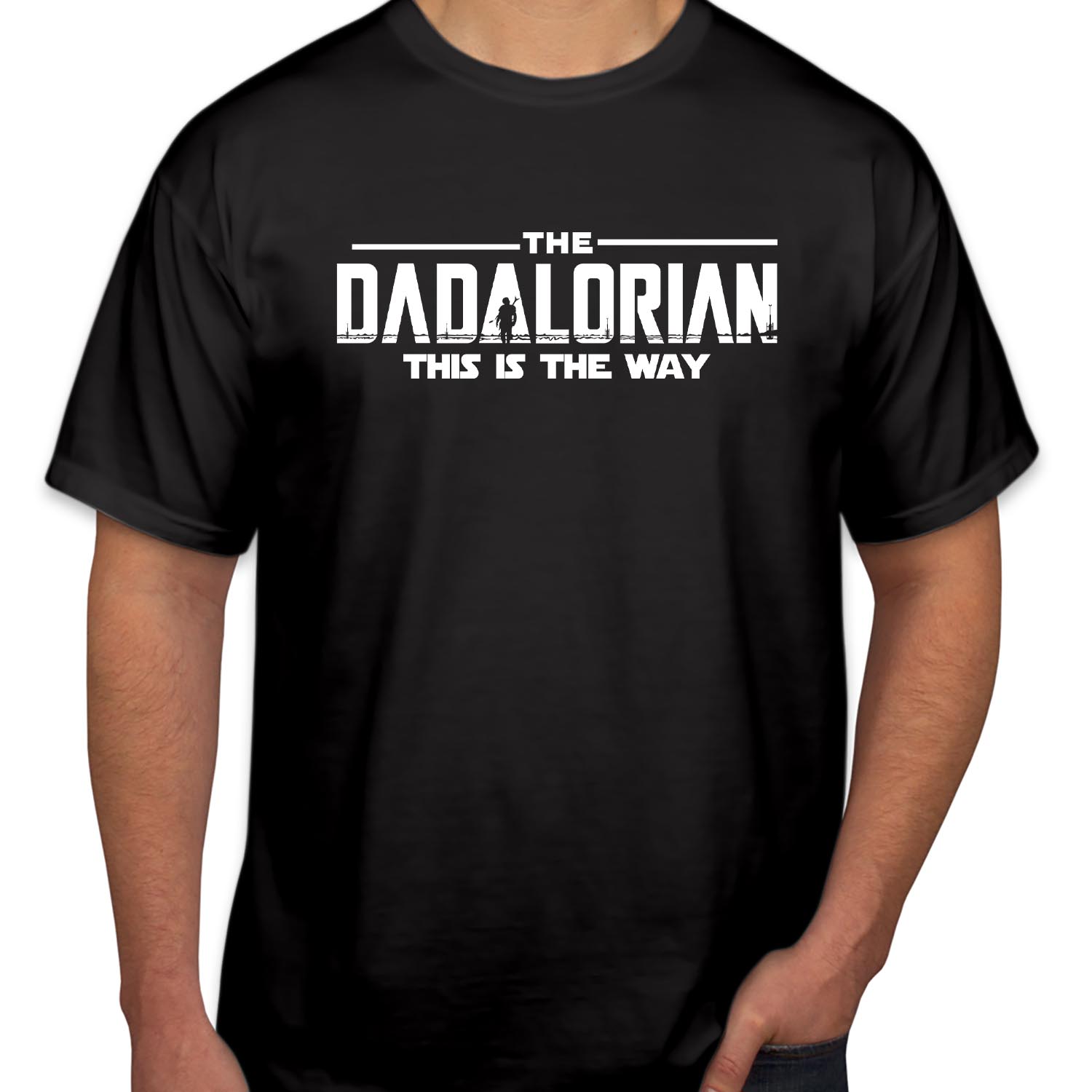 The Dadalorian This is The Way Father's Day T-Shirt Star Wars Mandalorian Fathers Day Gift For Dad Jokes Shirt Best Dad Gift Father Birthday Gift T Shirt