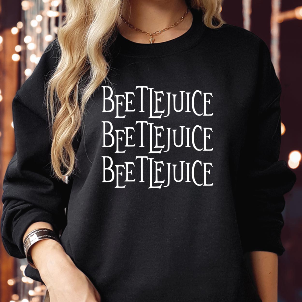 SWEATSHIRT (1761) Beetlejuice Beetlejuice Beetlejuice