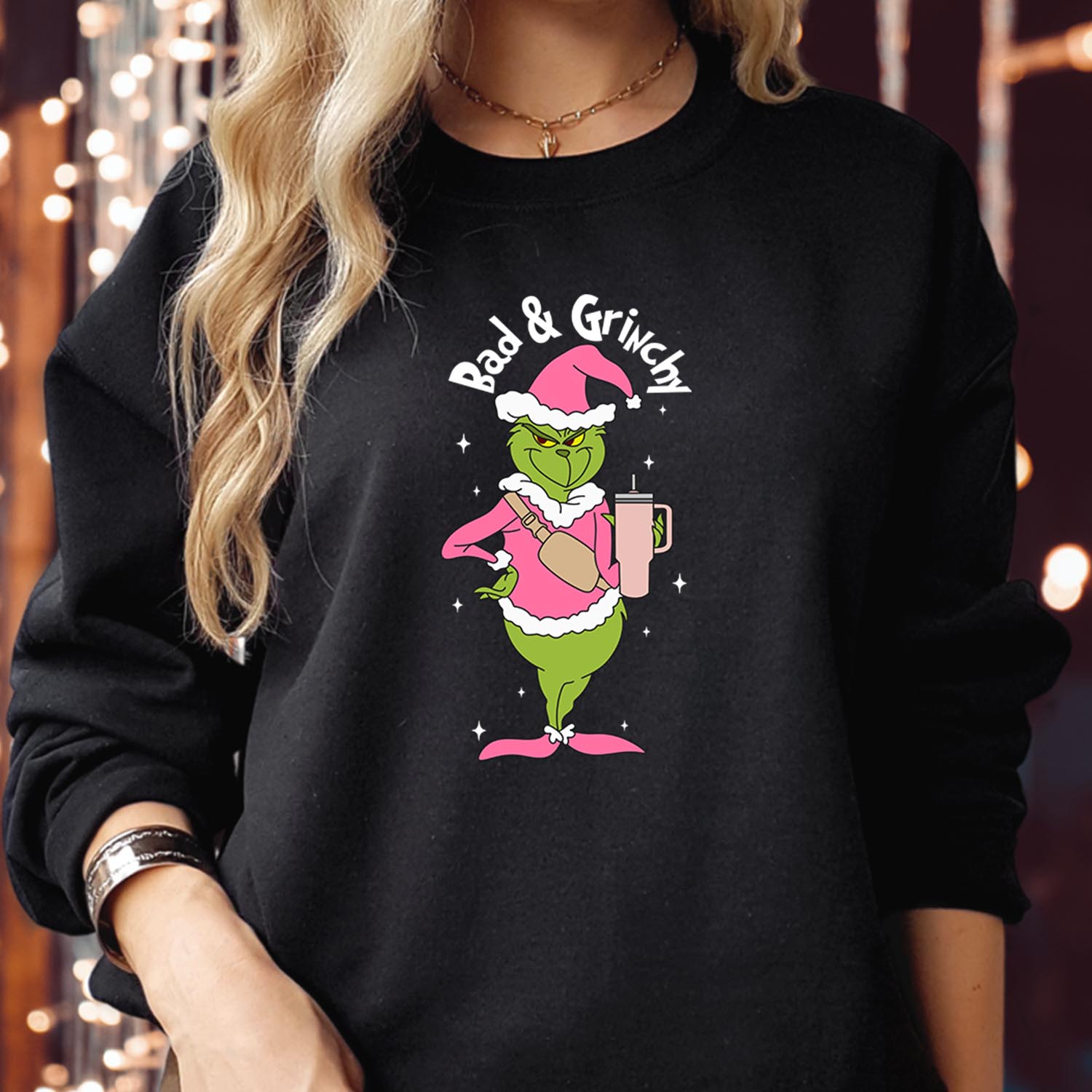 Bad and Grinchy Christmas Sweatshirt