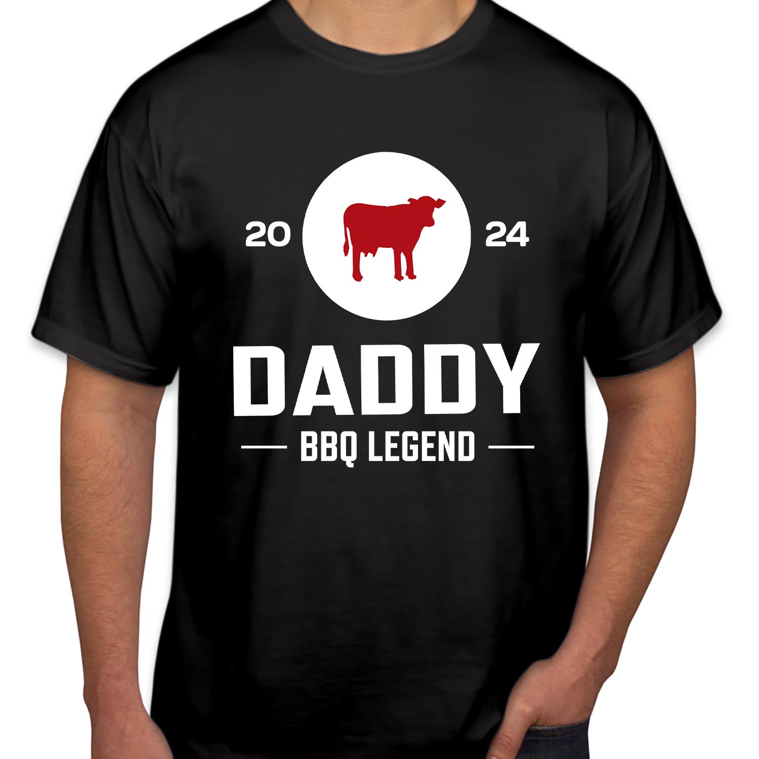 Daddy BBQ Legend Father's Day T-Shirt 2024 Funny Fathers Day Top dad Birthday gaming Cooking funny Gift for Him Her Shirt