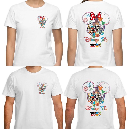 Personalised Disney Family Trip 2026 T Shirt, Mickey Minnie Friends Matching Tee, Summer Holiday Adventure, Disneyland Disney World Group Outfit