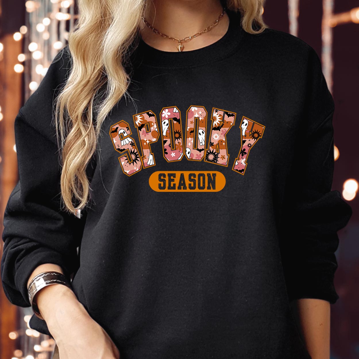 SWEATSHIRT (1880) Spooky Season Groovy Halloween