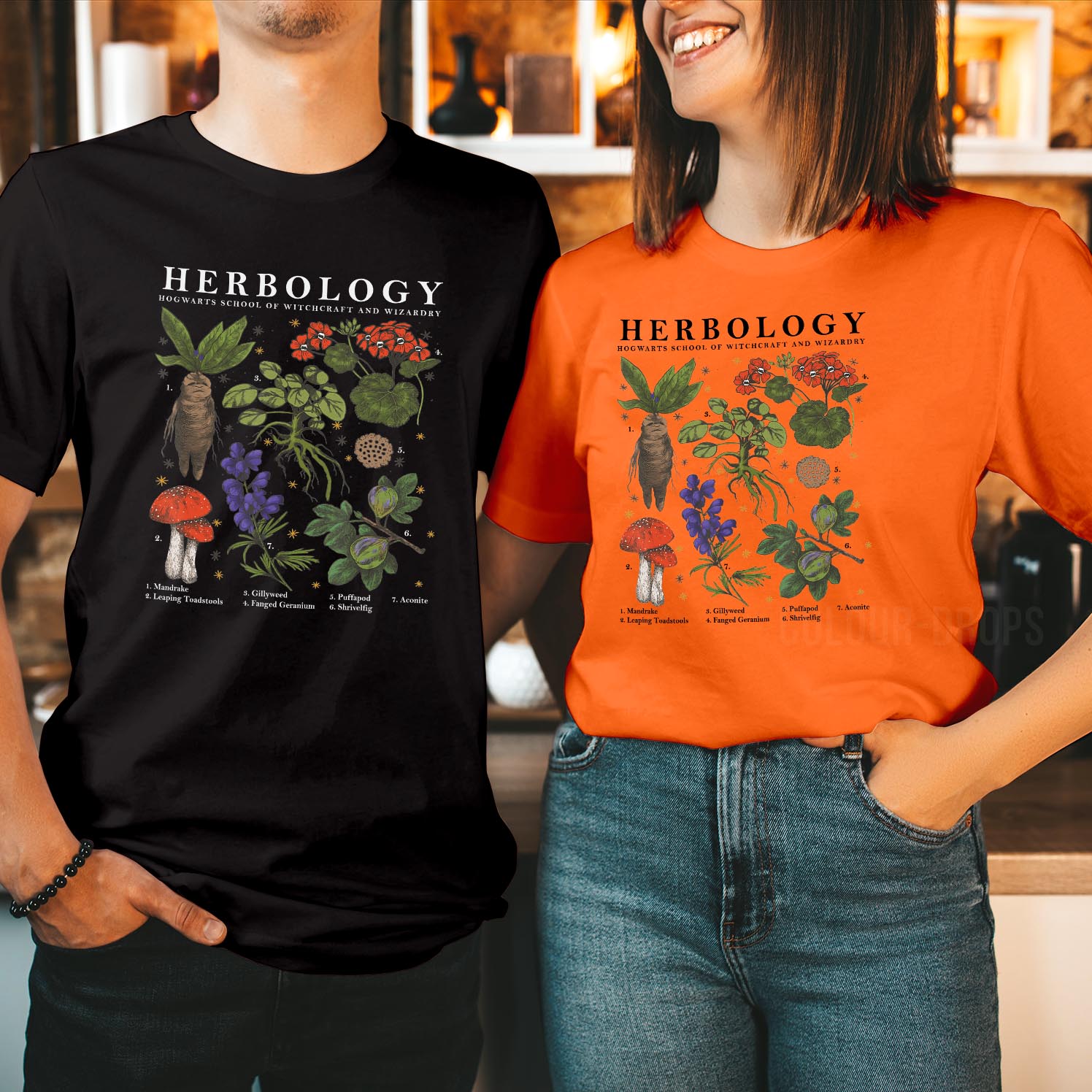 Harry Potter Herbology Plants Hogwarts Halloween T-Shirt Magical Plants Vintage Iconic Wizarding World Plants Men Women Unisex T Shirt