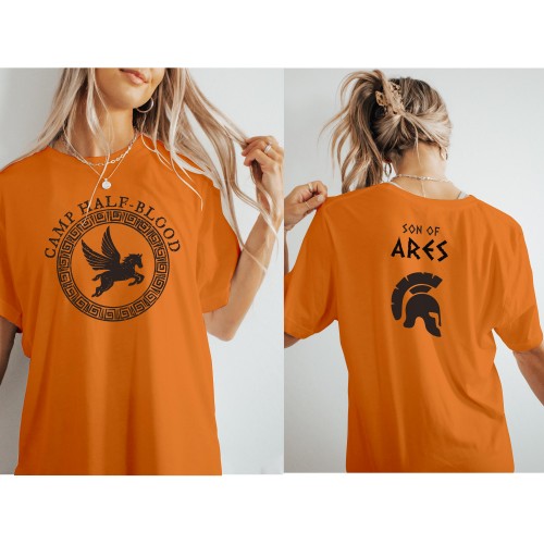 Son of Ares Camp Half Blood T-Shirt, Long Island Sound Book Lover Tee, Custom Greek Mythology Adventure, World Book Day Kids Men Women Top