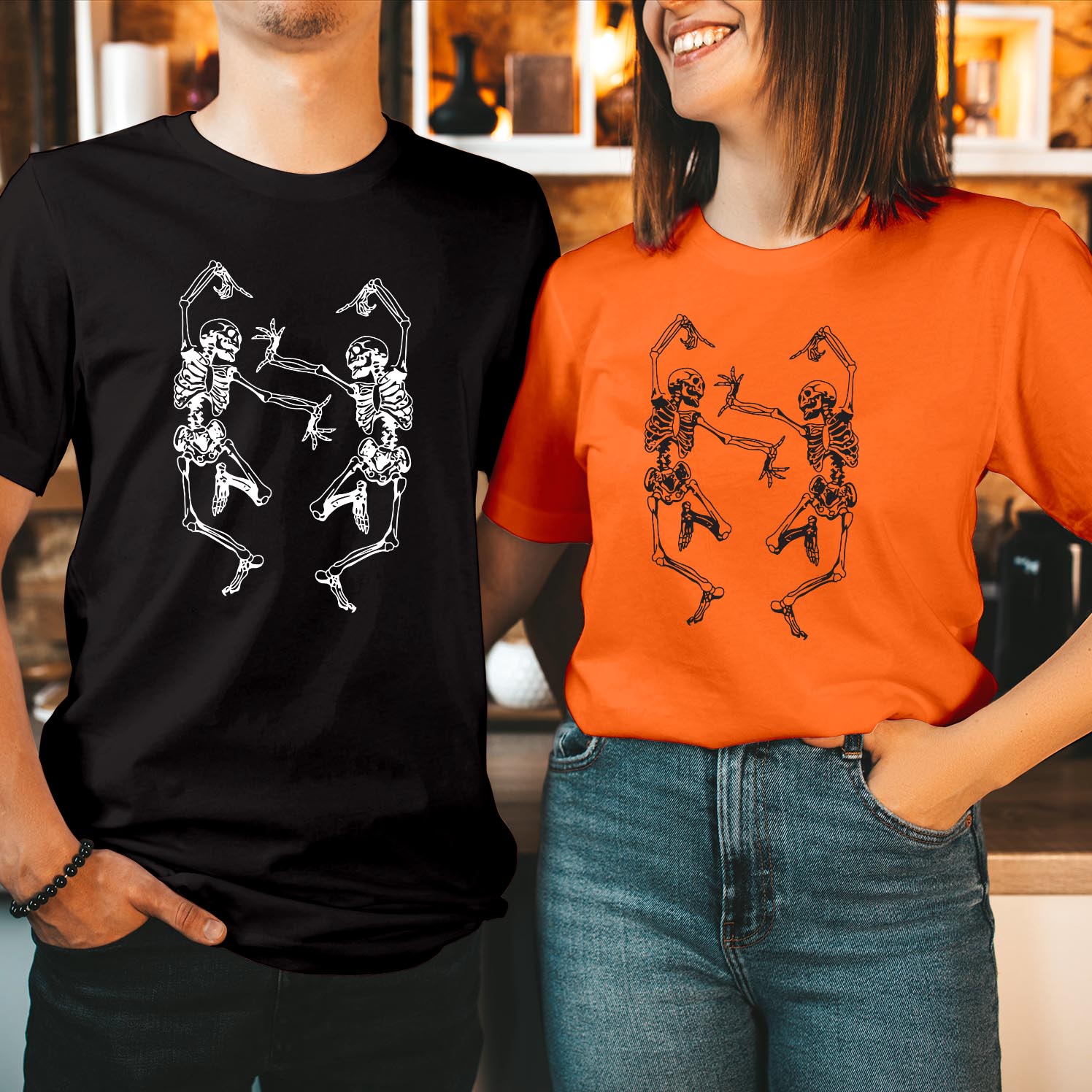 Dance Of Death Macabre Skeleton Skull Halloween T-Shirt Unique Gothic Horror Spooky Season, Perfect Halloween Costume Gift for Skeleton Lovers T Shirt