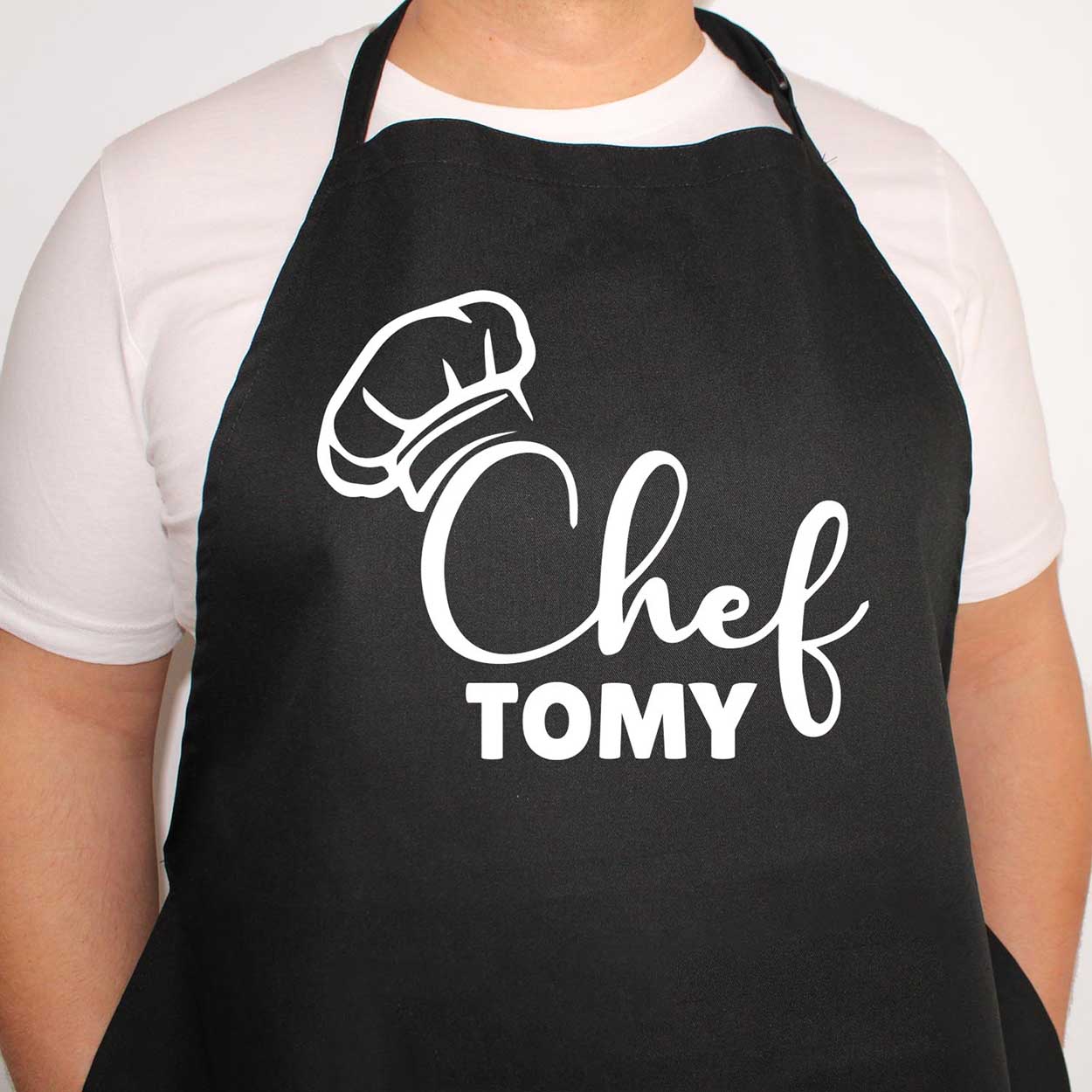 Personalised Chef Custom Name Text Fathers Day Apron Funny Fathers Day Top Chef Grandpa Dad Birthday Cooking Gift for Him