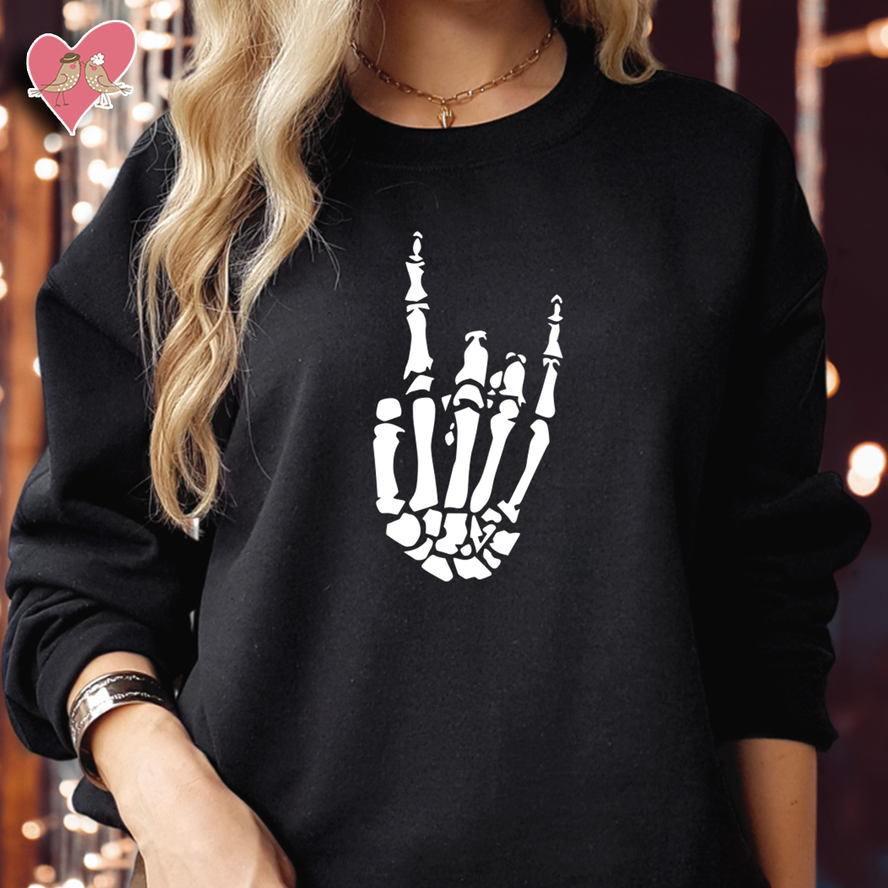 SWEATSHIRT (1740) Skeleton Hand X-Ray