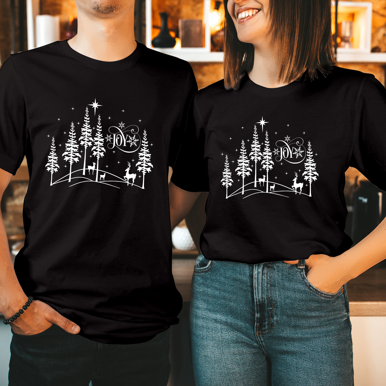 Joy Christmas Tree T-Shirt