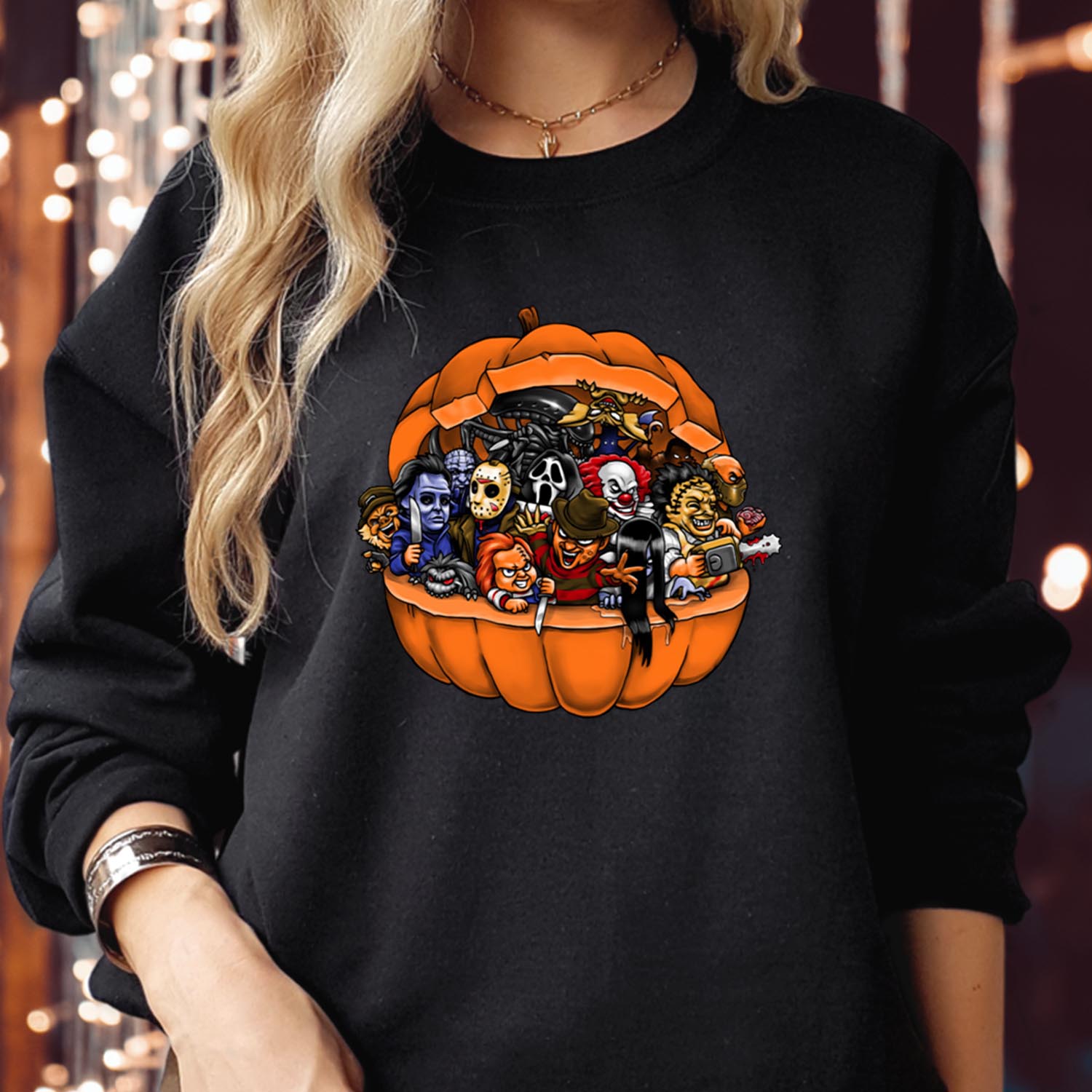 SWEATSHIRT (2013) Scary Halloween Pumpkins