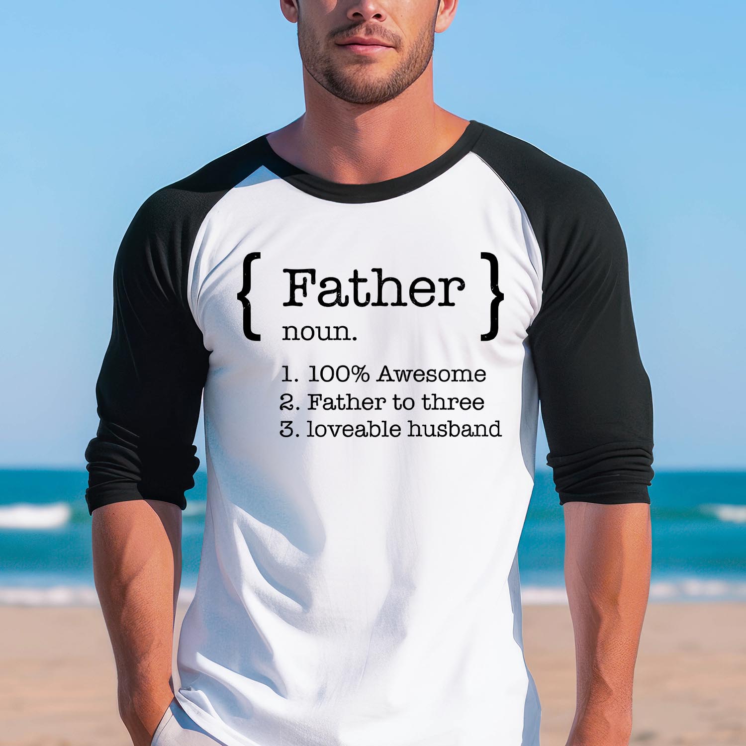 Father Baseball Long Sleeve Shirt - DAD Definition Father's Day Funny Chef Grandpa Dad Birthday Gift T-Shirt