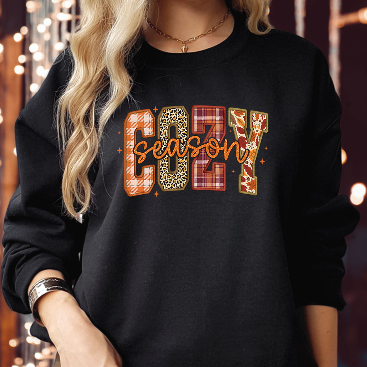 Cozy Season Pumpkin Jumper - Fall Autumn Vibes Coquette Bow, Spooky Season Boo Ghost Witch Thanksgiving & Halloween Sweater for Women