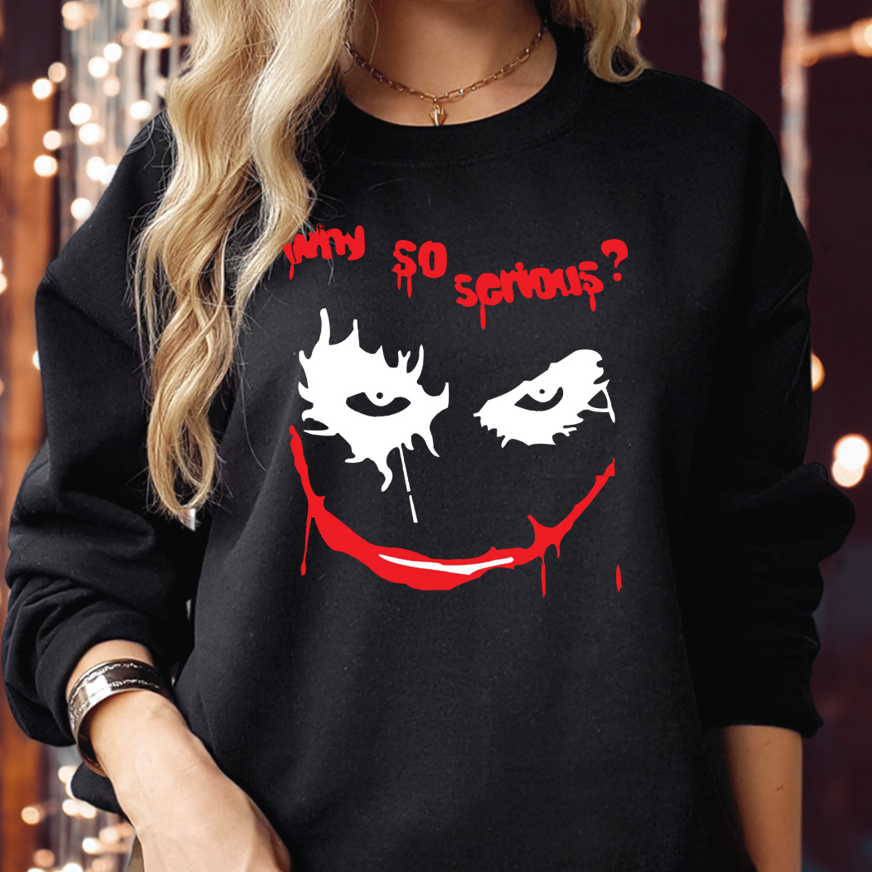 SWEATSHIRT (1738) Why So Serious Joker